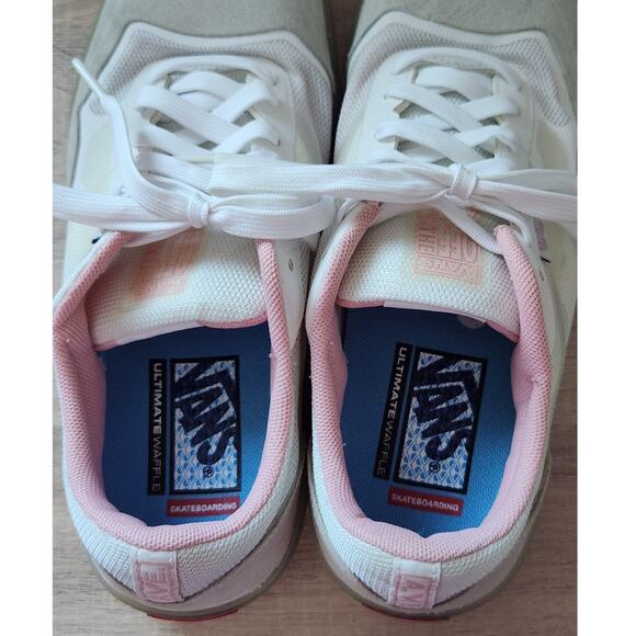 VANS Skate AVE Pro White Powder Pink Ice Bottom Shoes Men's 7 Women's 8.5 - Picture 5 of 10